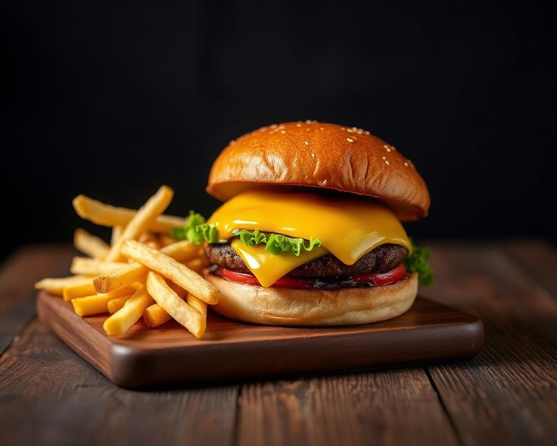 Cheese Burger at M&M Restro & Cafe